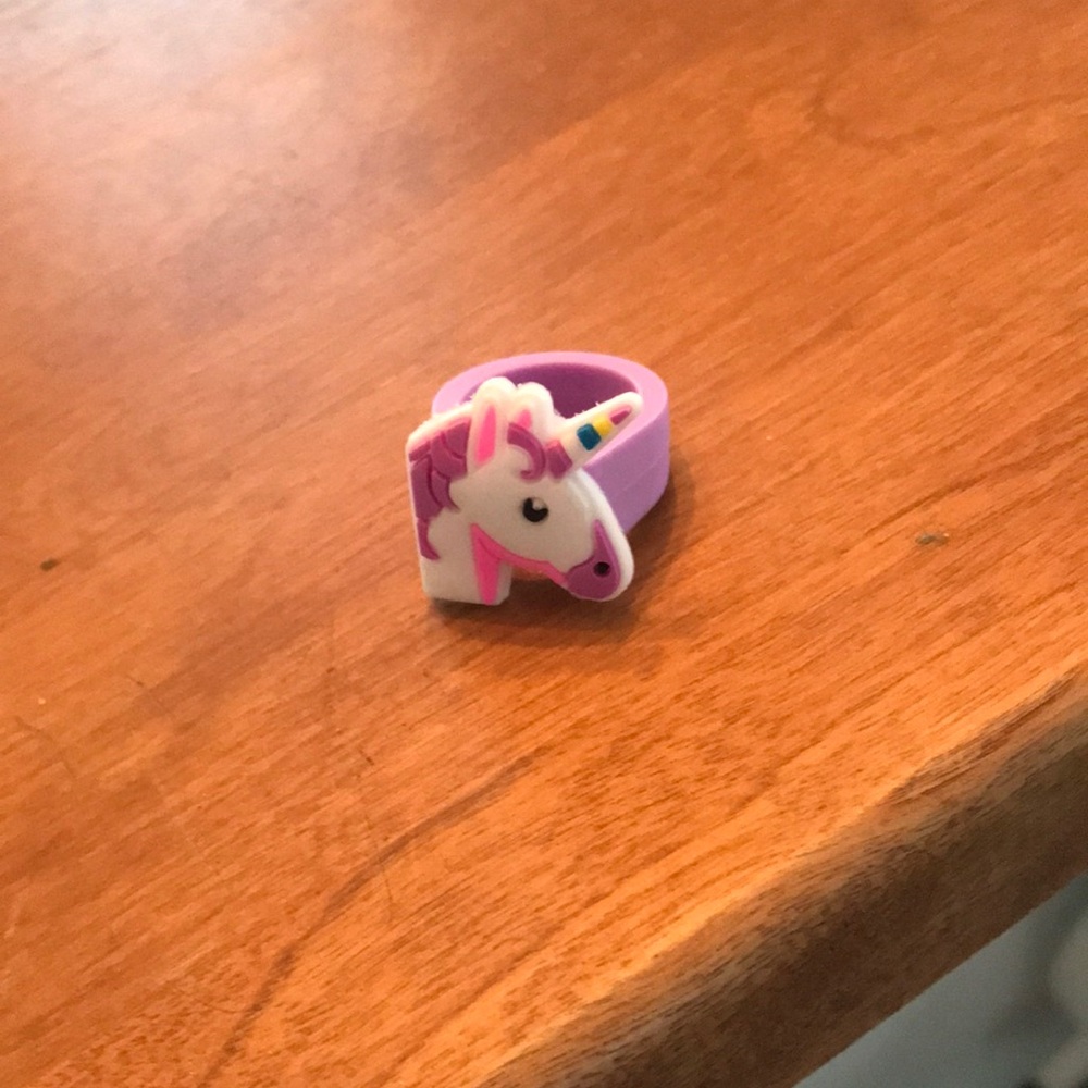Purple Unicorn Kids Ring - Cute Rainbow Horn Accessory